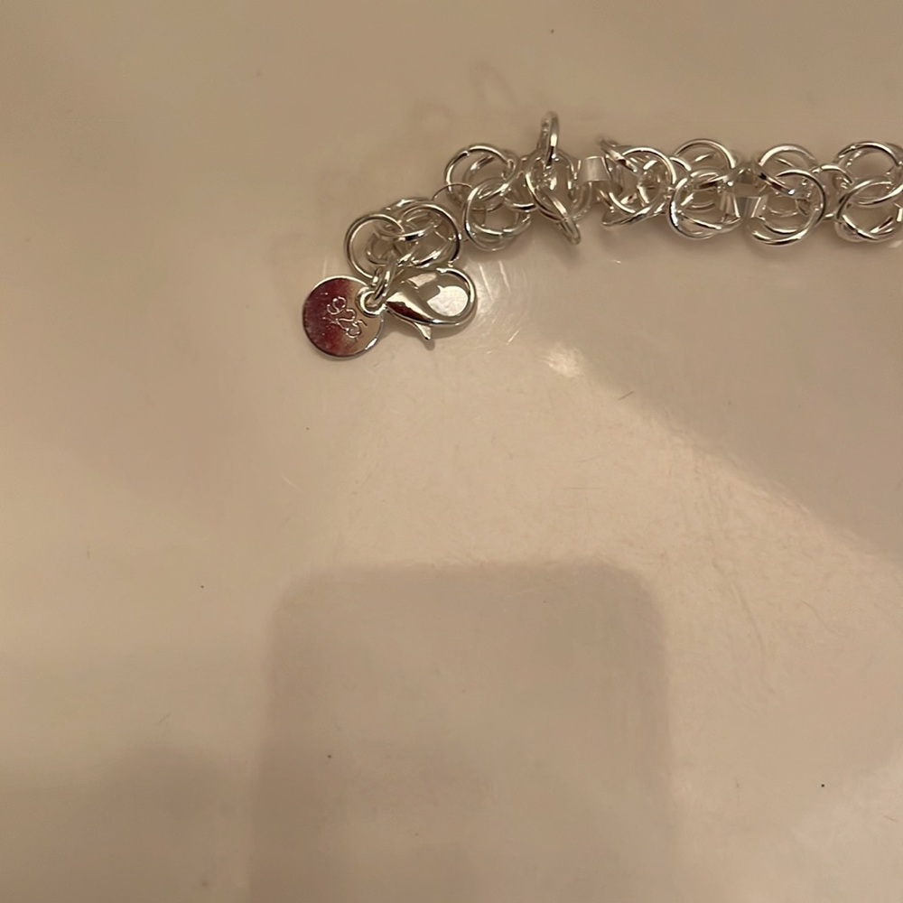 Stylish Sterling Silver Linked Bracelet - Picture 3 of 3